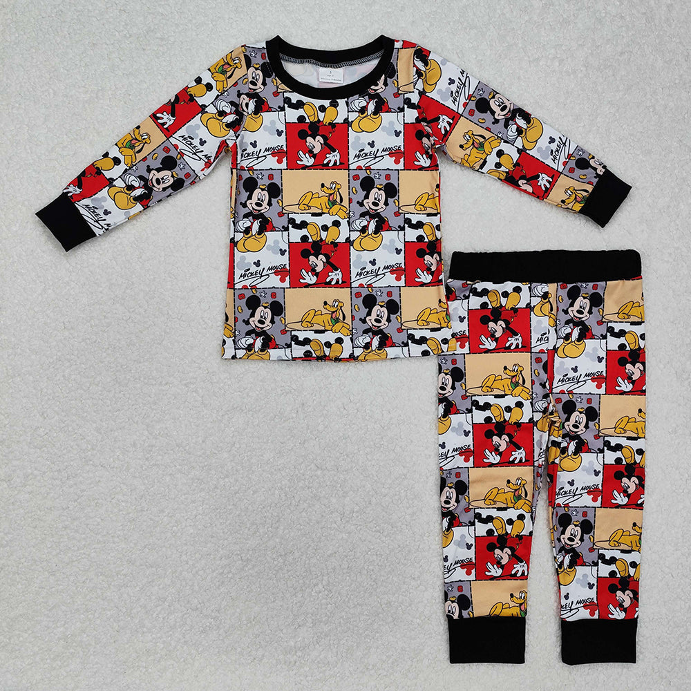 Sibling Baby Girls Mouse Dogs Top Pants Pajamas Clothes Sets