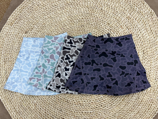 Sibling Baby Girls Western Ducks Camo Yoga Skorts Bottom