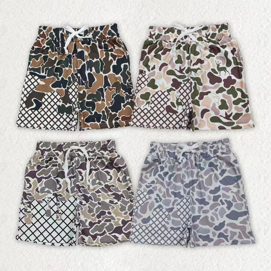 Sibling Baby Boys Camo Drip Pockets Southern Hunting Shorts Bottom