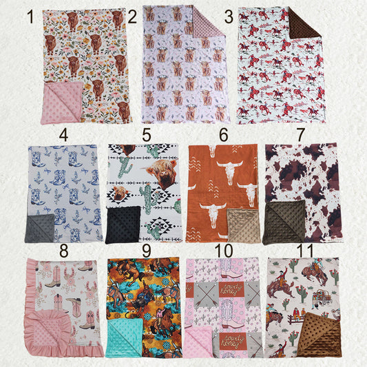 Sibling Baby Kids Western Blankets
