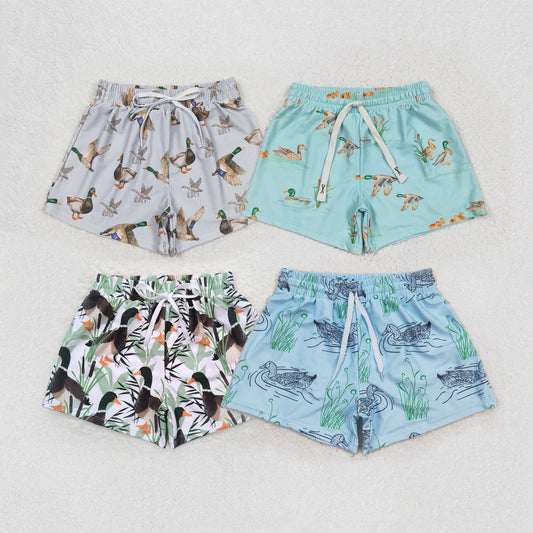 Sibling Baby Boys Hunting Ducks Trunks Shorts Bottom