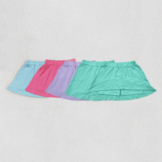 Sibling Baby Girls Pocket Cotton Skorts Skirts