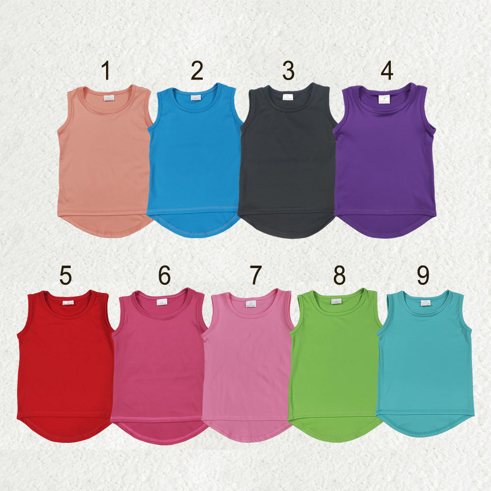 Sibling Baby Girls Sleeveless Colorful Yoga Vests Top