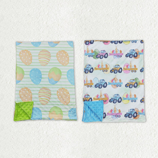 Sibling Baby Kids Rabbits Eggs Easter Blankets
