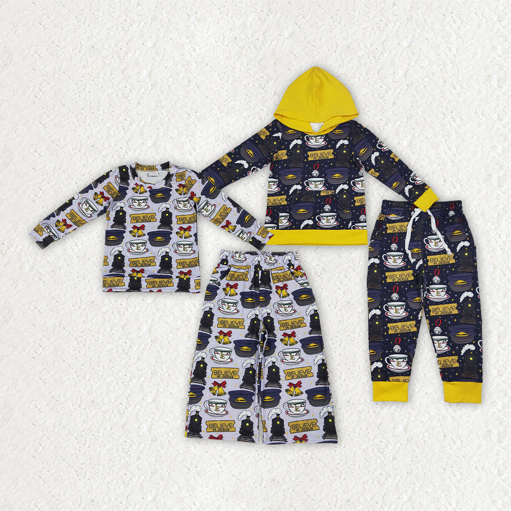 Siblings Baby Boys Girls Believe in Jesus Top Pockets Pants Clothes Sets
