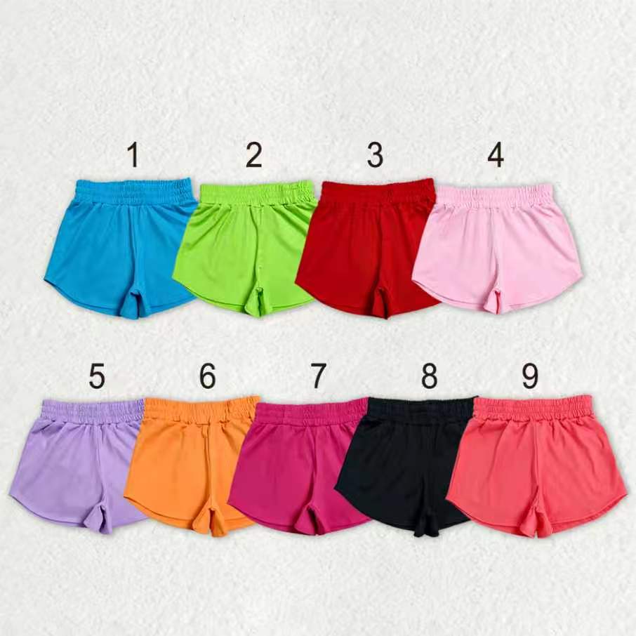 Sibling Baby Girls Colorful Yoga Active Sport Shorts Bottom