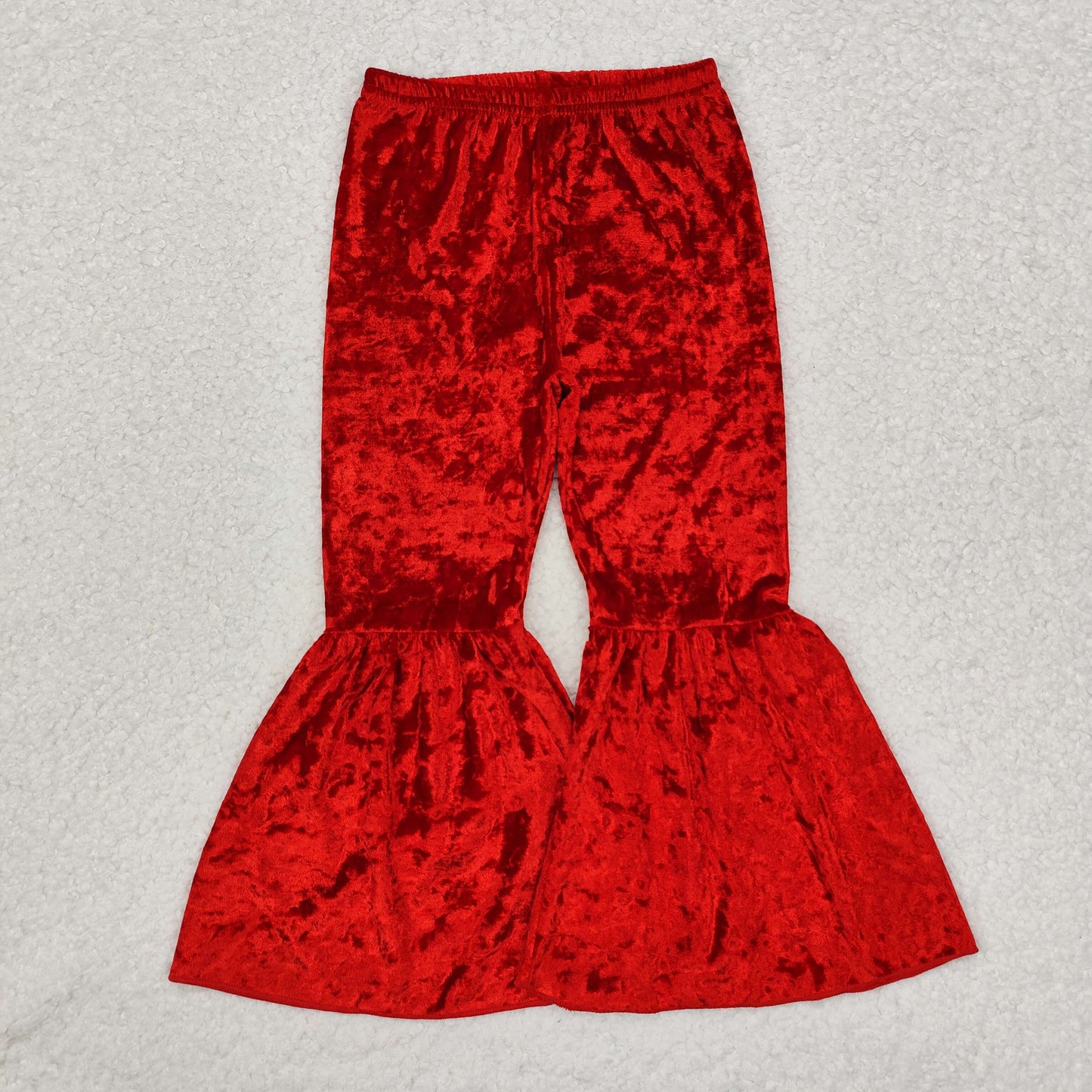 Sibling Baby Girls Velvet Bell Bottom Pants