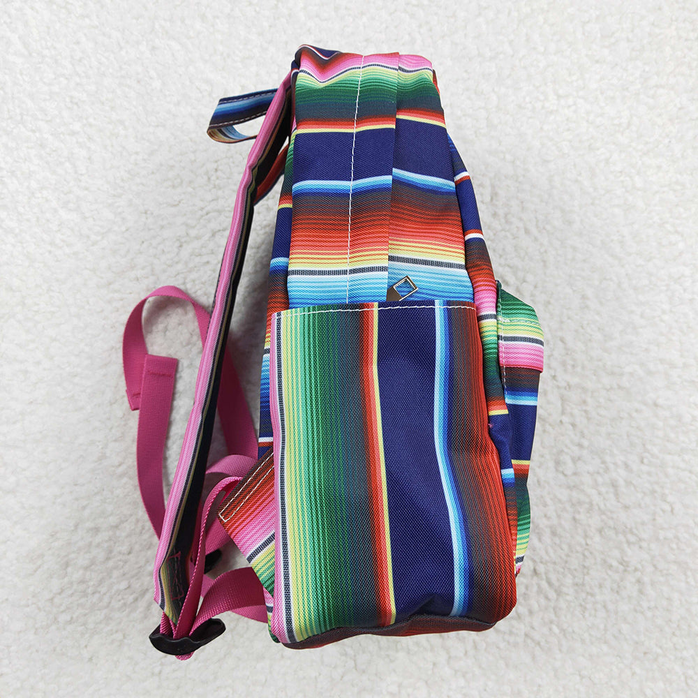 Sibling Baby Kids Children Western Stripe School Back Bags