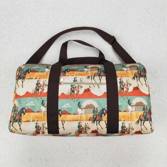 BA0265 Horse Rodeos Western Traveling Bags Gym Bags
