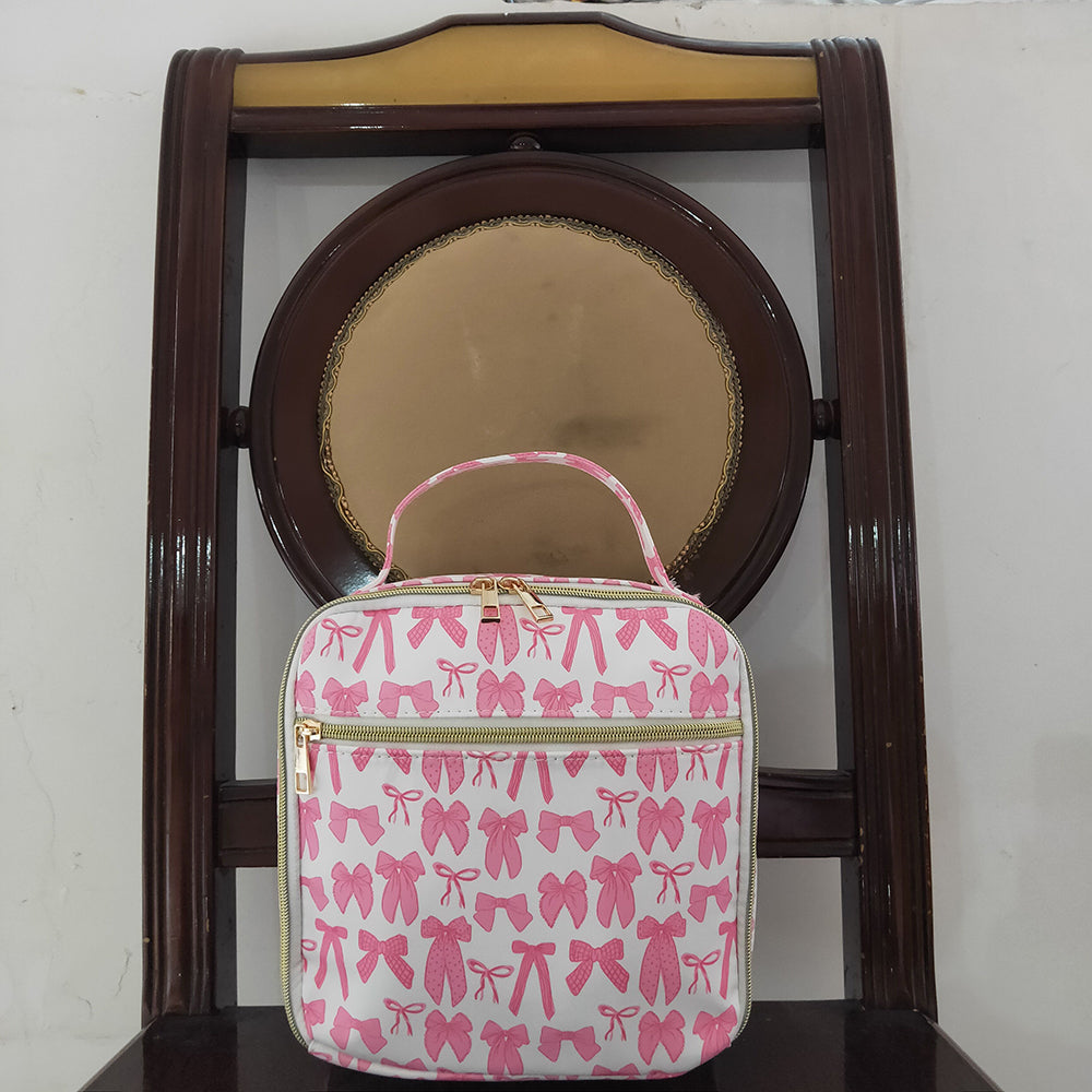 BA0284  baby  bag pink bows lunch boxes  bags
