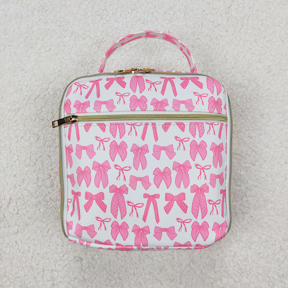BA0284  baby  bag pink bows lunch boxes  bags