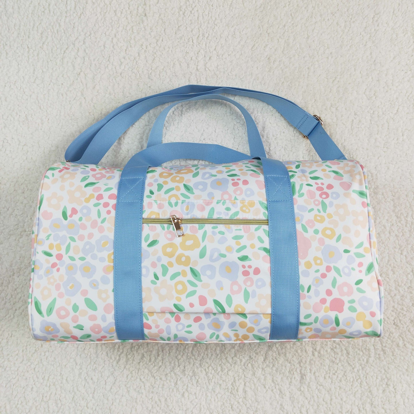 BA0292 Flowers Ruffle Gym Duffles Bags
