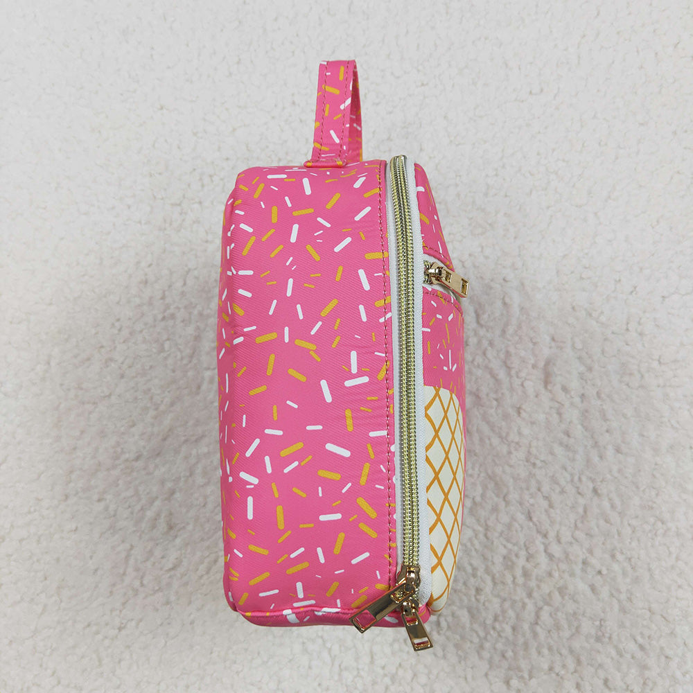 BA0299  baby bag pink drips sprinkles lunch boxes bags