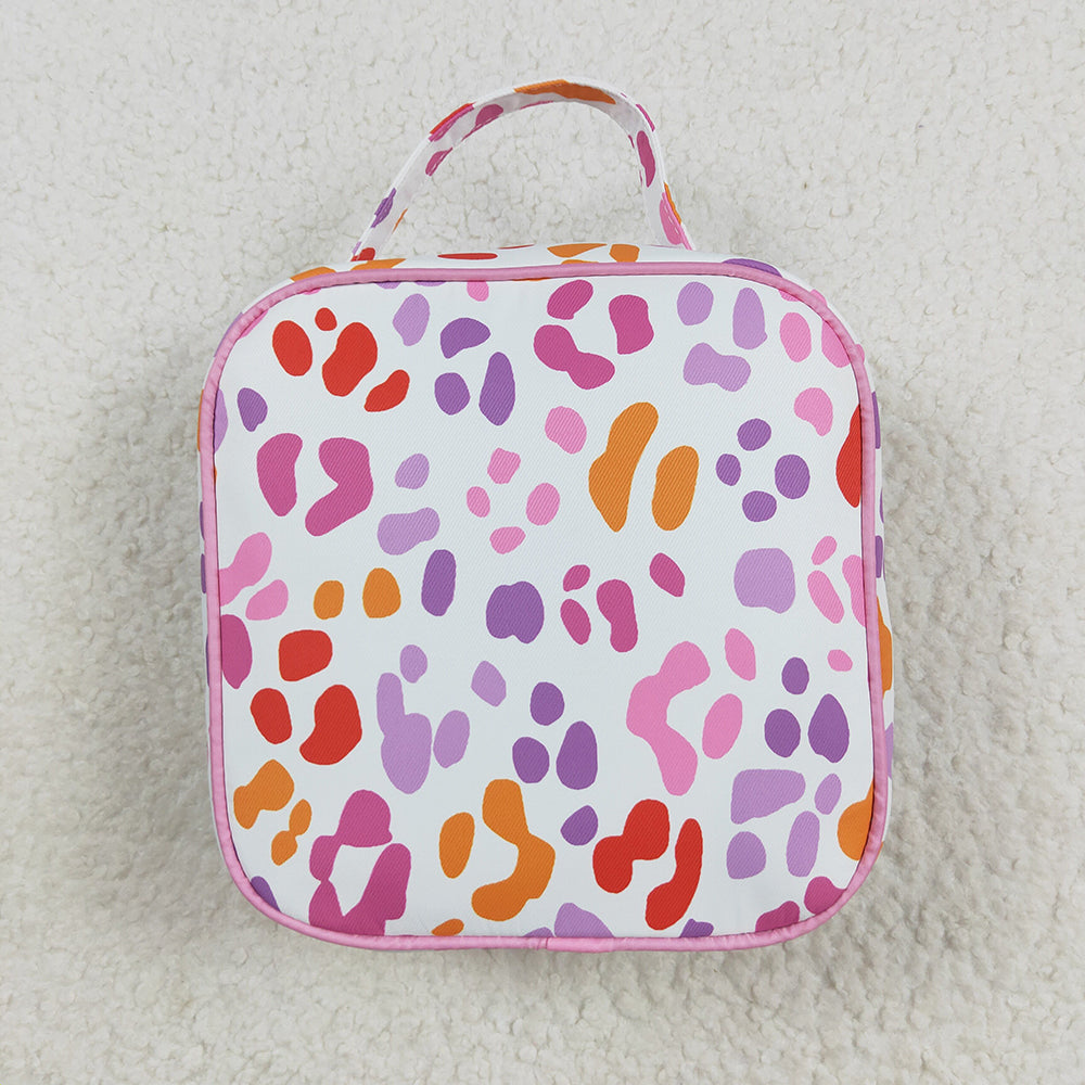 BA0309  baby bag pink ruffle leopard lunch boxes bags