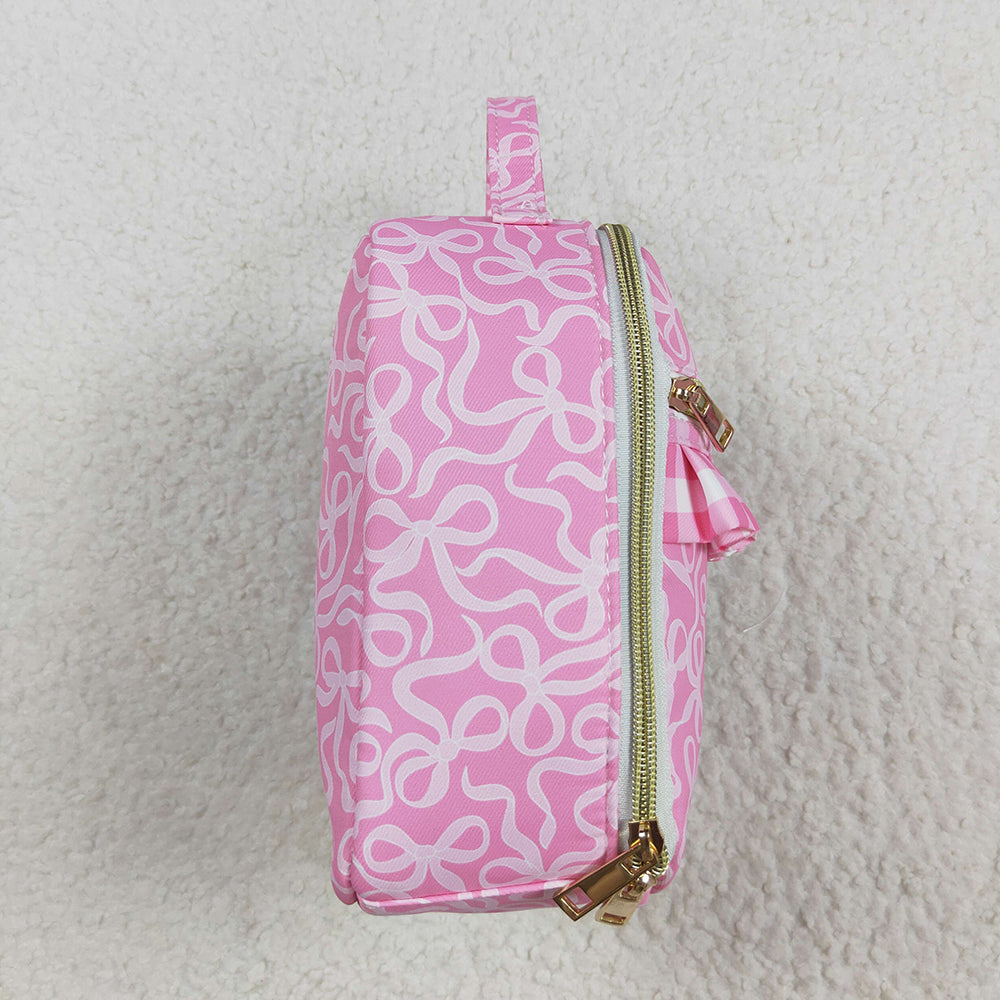 BA0310  baby bag pink ruffle bows lunch boxes bags