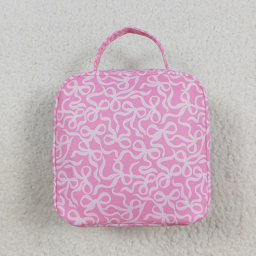 BA0310  baby bag pink ruffle bows lunch boxes bags