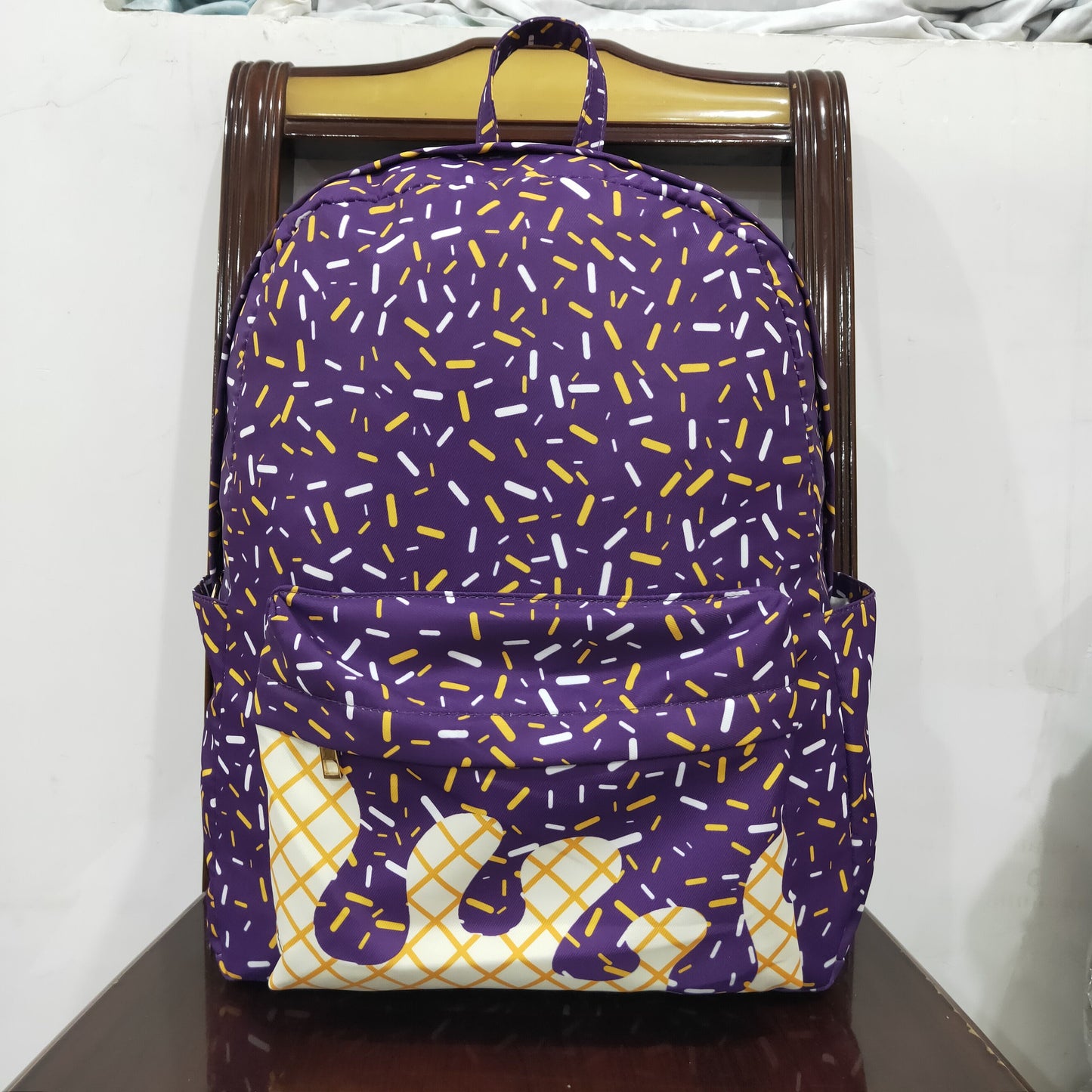 Sibling Baby Boys Girls Drip Sprinkles School Back Bags