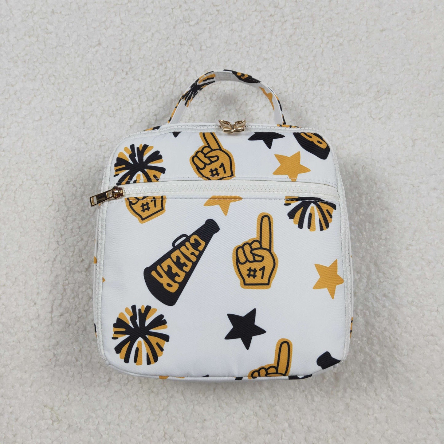 BA0362 Baby Bag Gold Black Cheer Lunch Boxes Bags