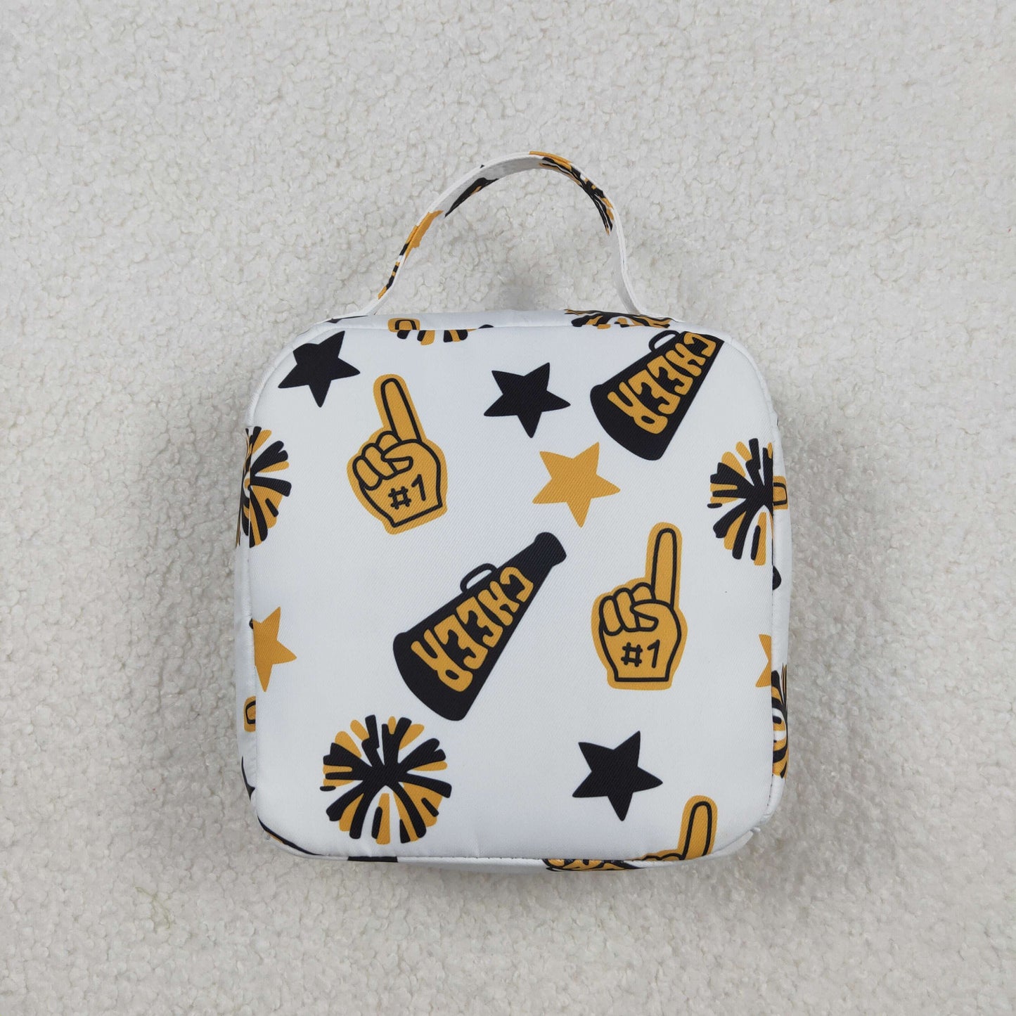 BA0362 Baby Bag Gold Black Cheer Lunch Boxes Bags