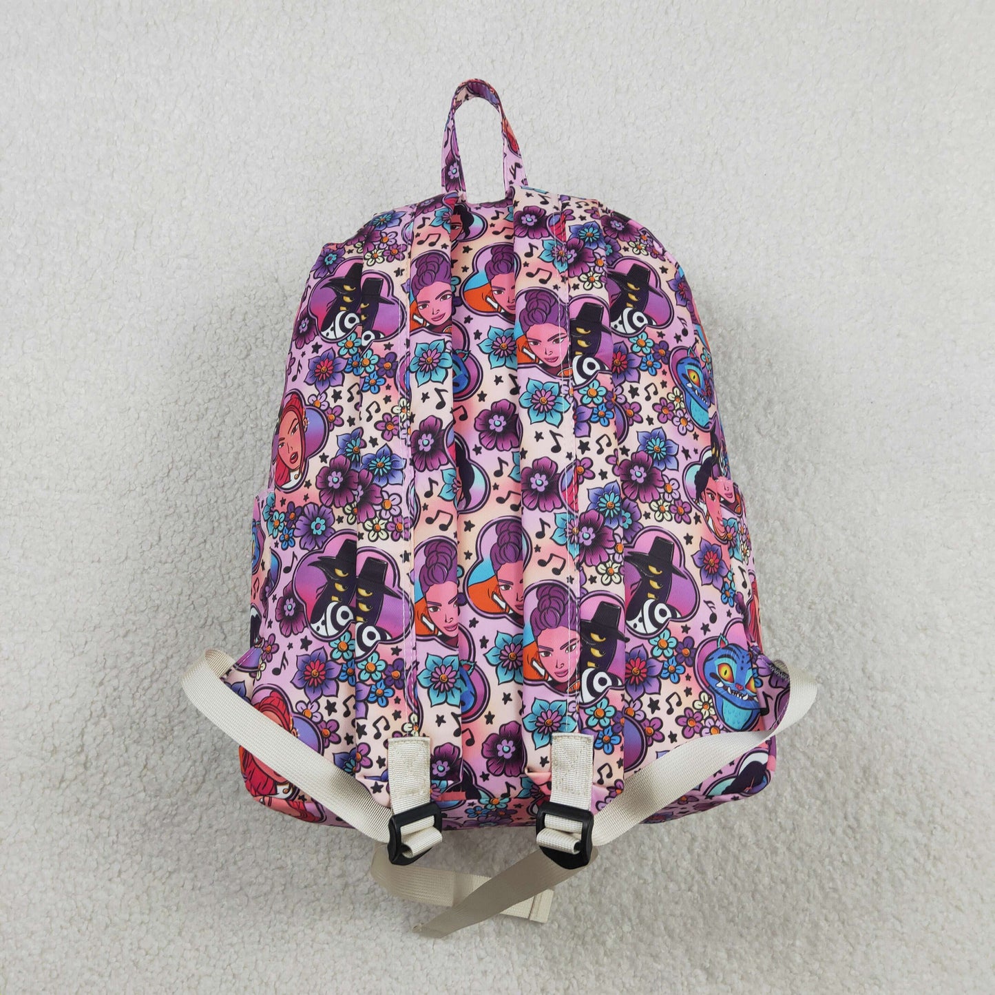 BA0384 Baby Girls Cartoon Demon Hunter Back to School Backpack Bags