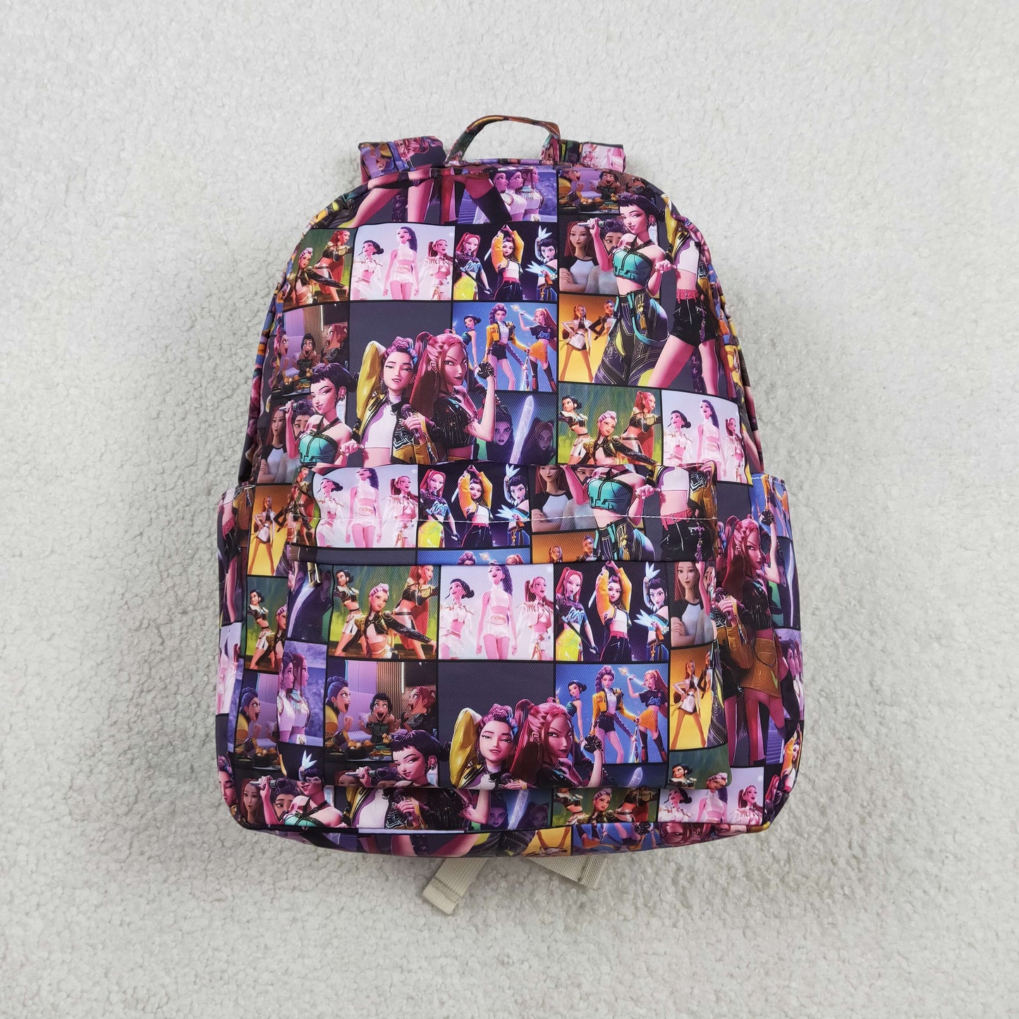 BA0386 Baby Girls Cartoon Demon Hunter Back to School Backpack Bags