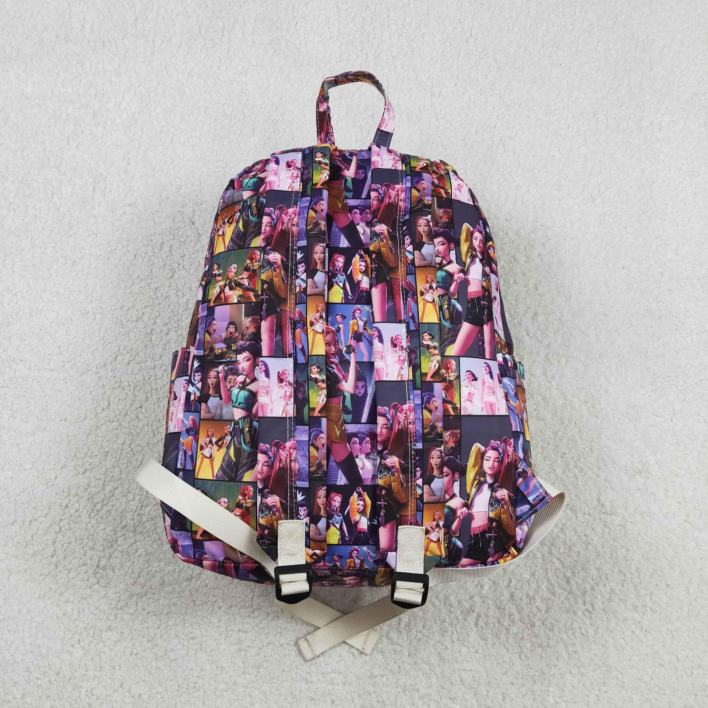 BA0386 Baby Girls Cartoon Demon Hunter Back to School Backpack Bags