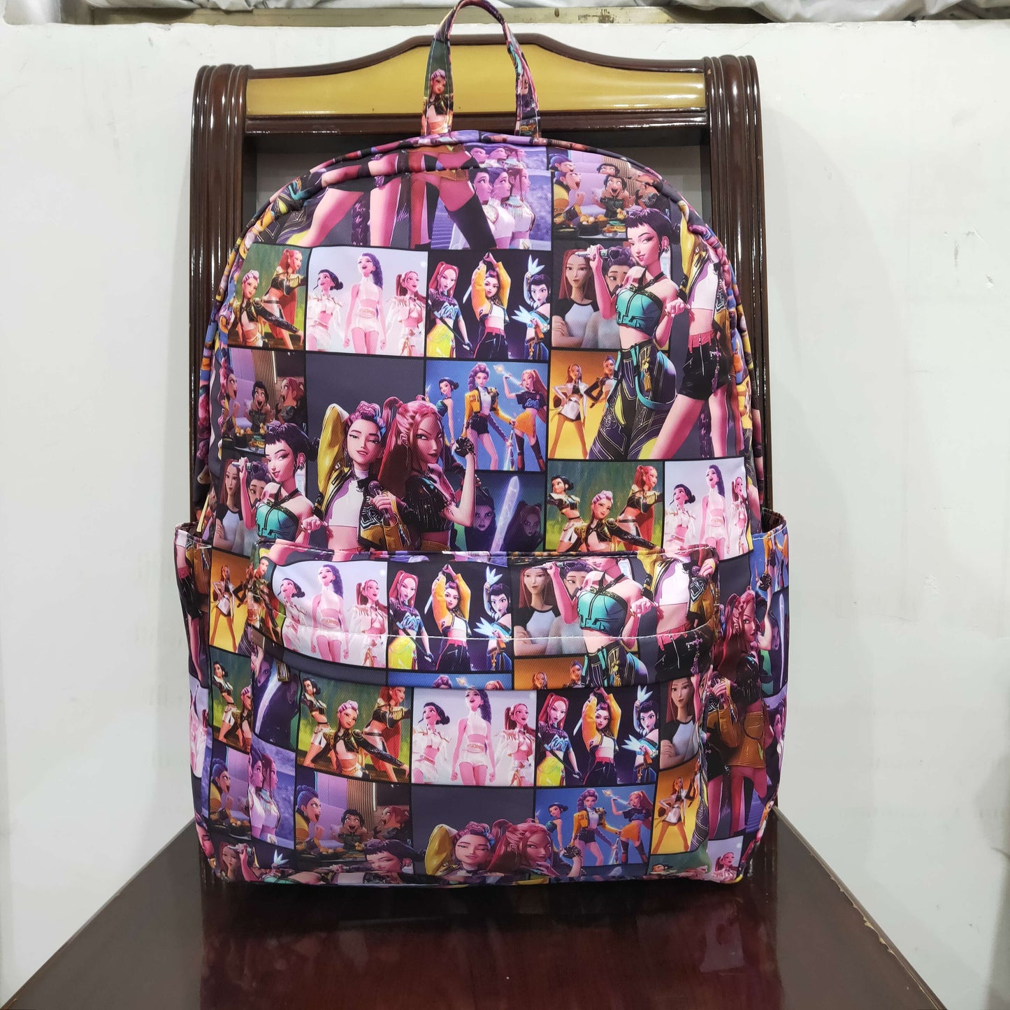 BA0386 Baby Girls Cartoon Demon Hunter Back to School Backpack Bags