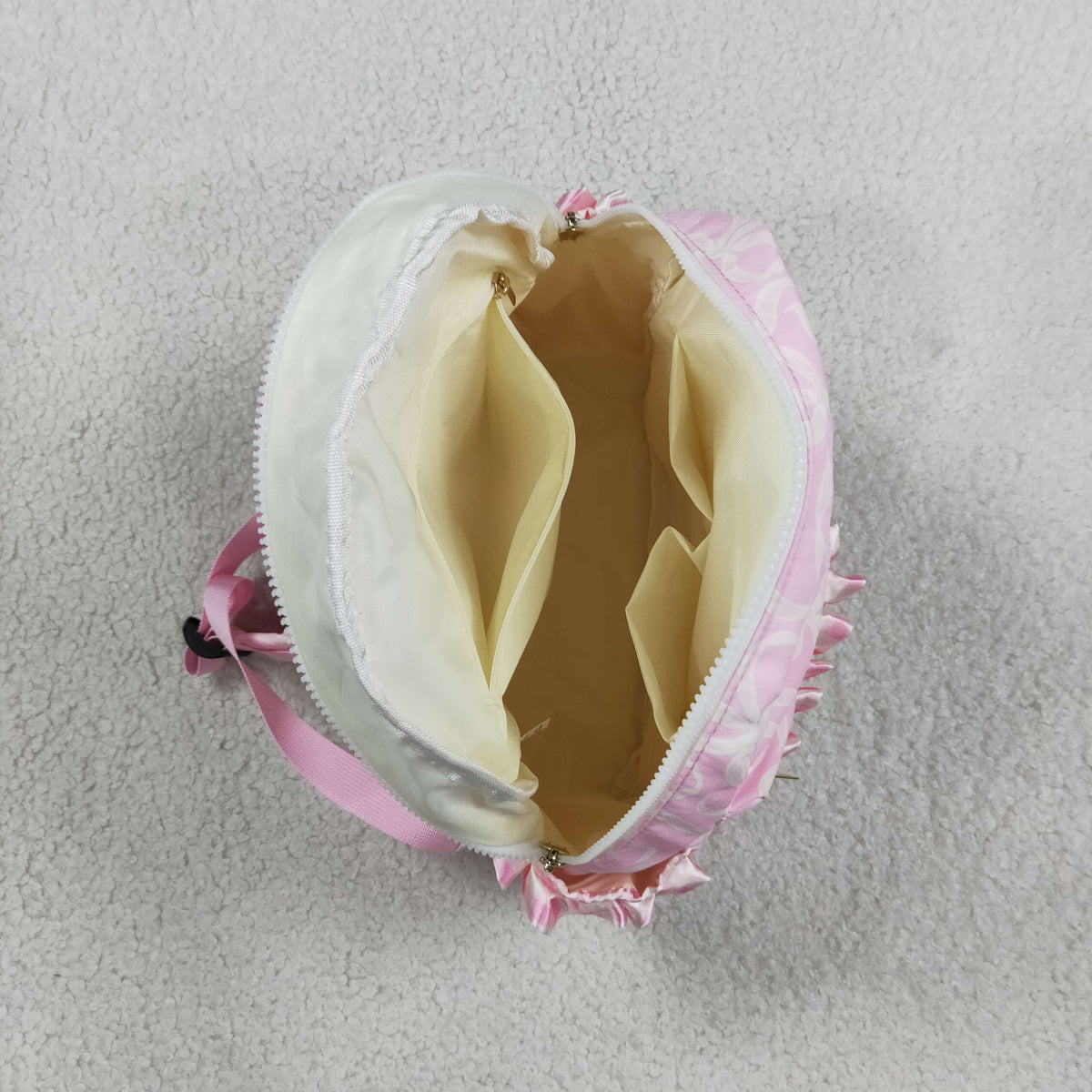 Sibling Baby Girls Pink Bows Ruffle School Bags Lunch Boxes