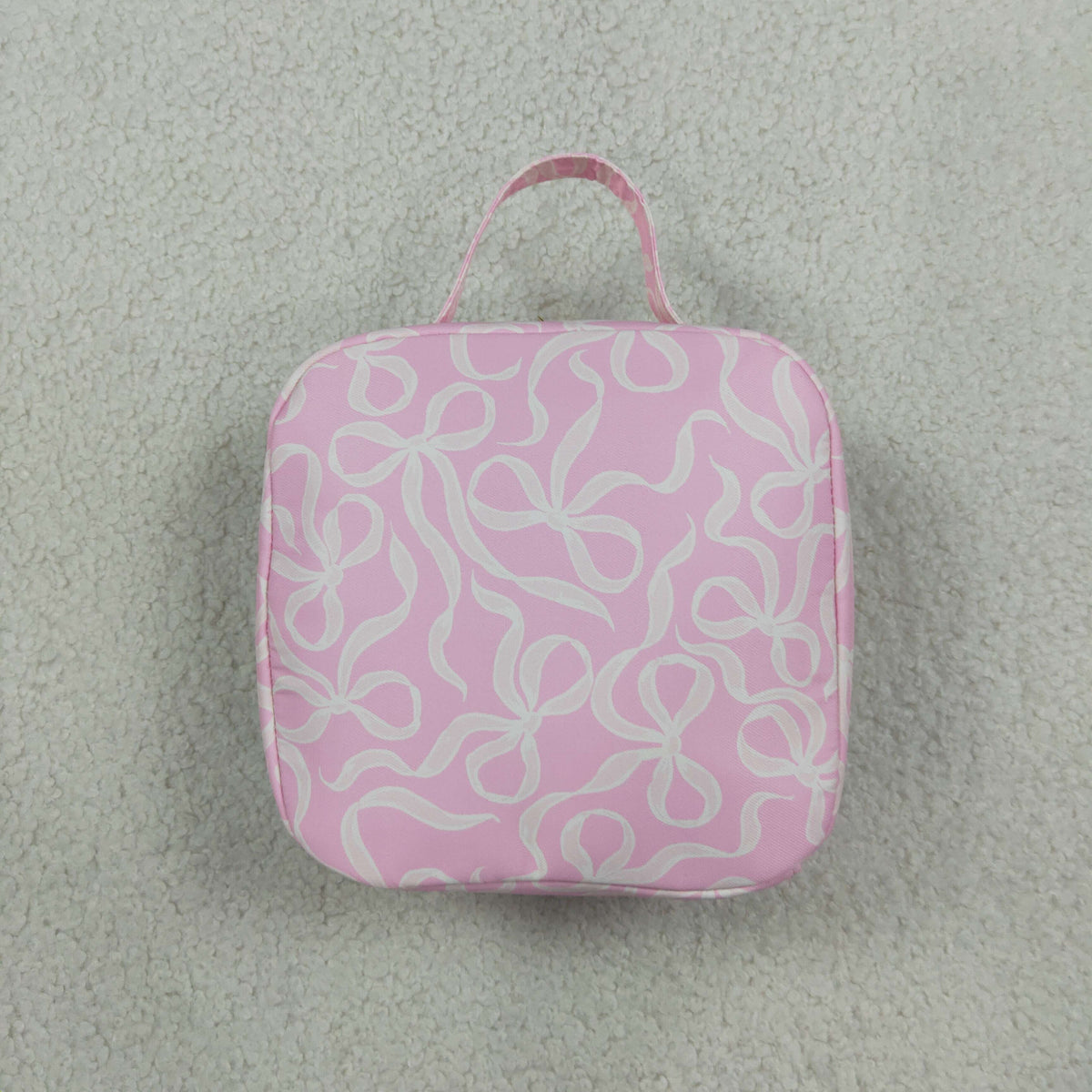 Sibling Baby Girls Pink Bows Ruffle School Bags Lunch Boxes