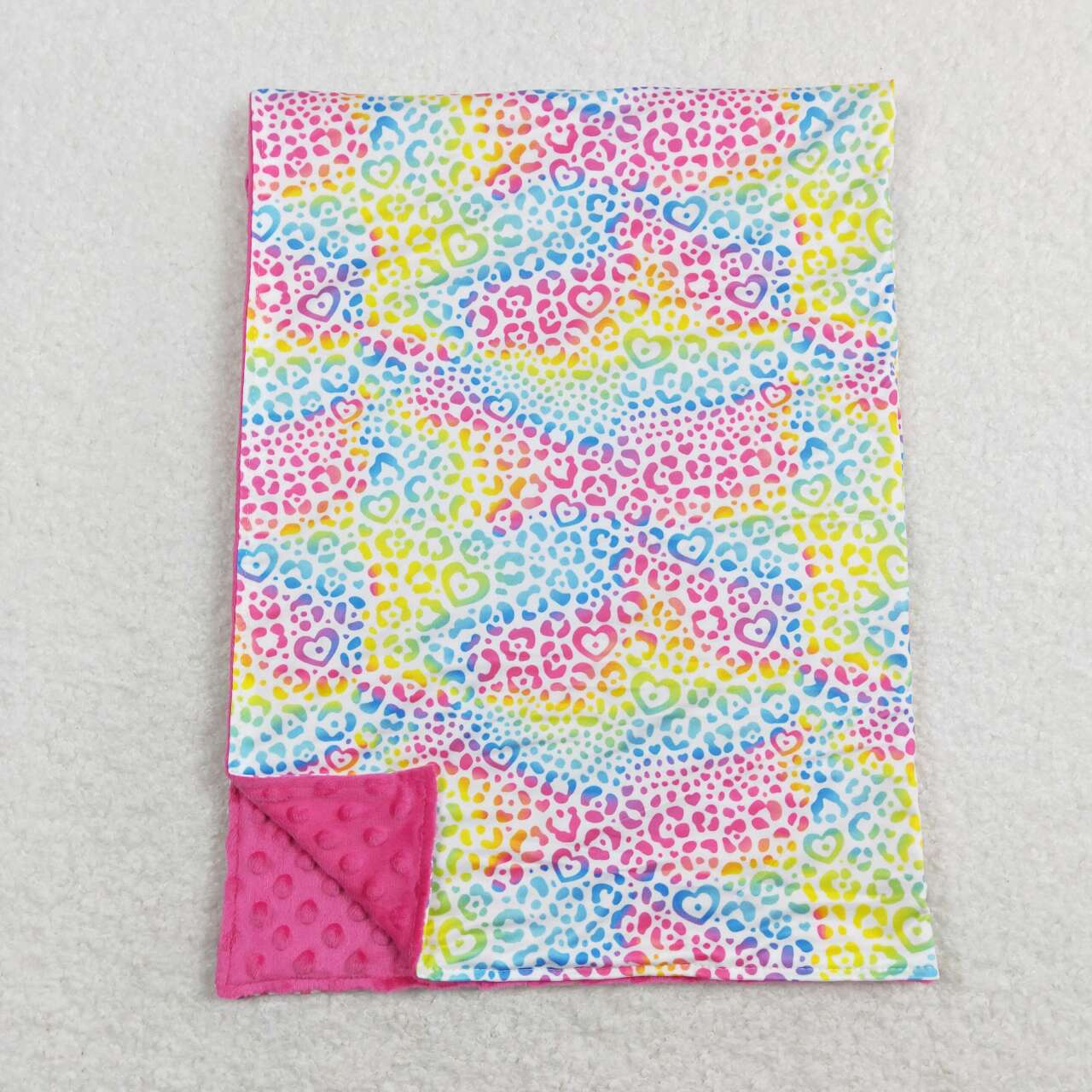 Sibling Baby Kids Hearts Valentines Blankets