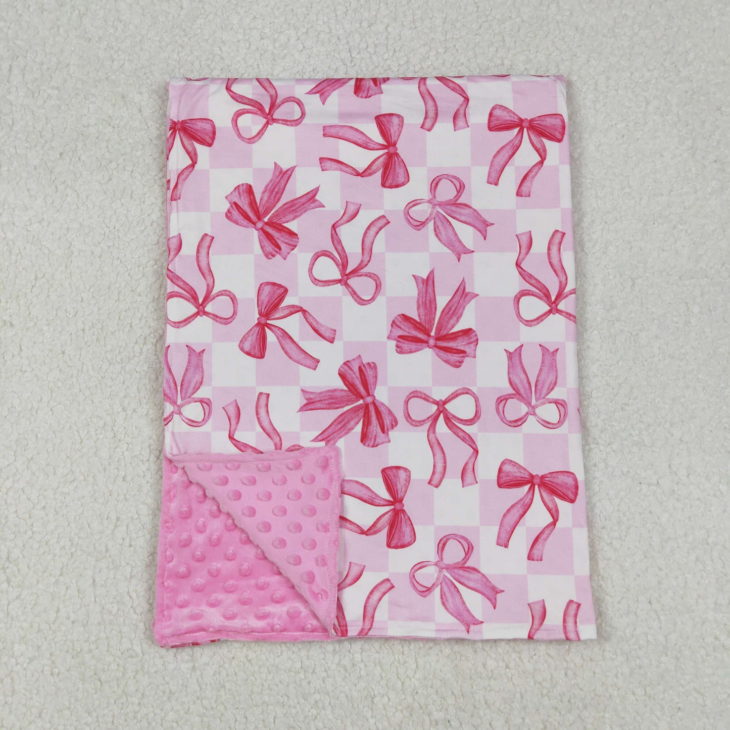 Sibling Baby Kids Colorful Bows Flowers Blankets