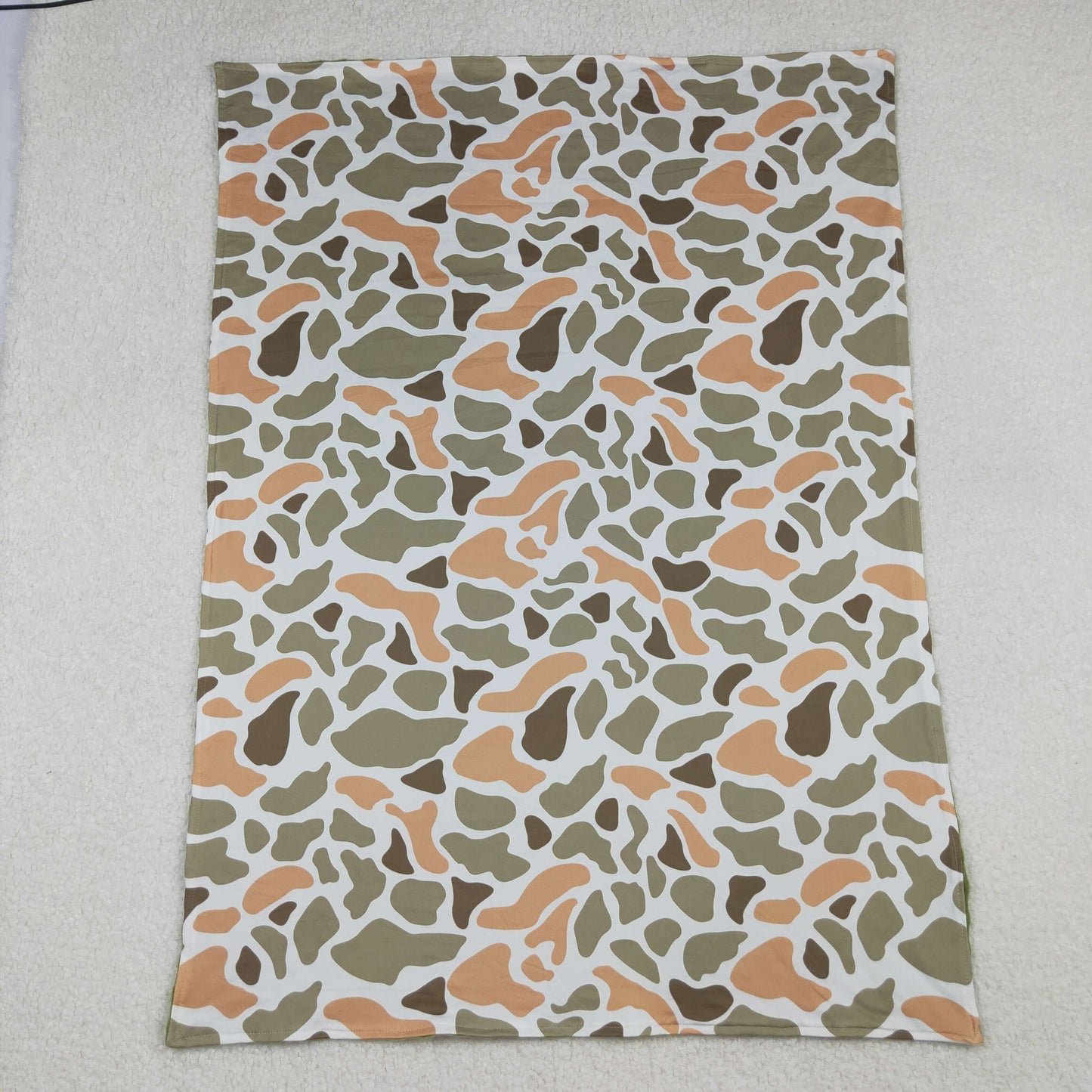 Sibling Baby Boys Green Orange Camo Southern Pajamas Button Shirts Hoodies Top