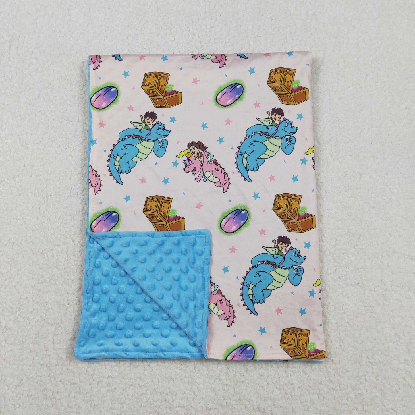 Sibling Baby Kids Cartoon Dolls Blankets
