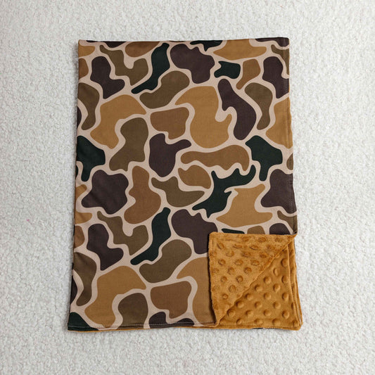 BL0231 Baby Kids Khaki Brown Camo Southern Hunting Blankets