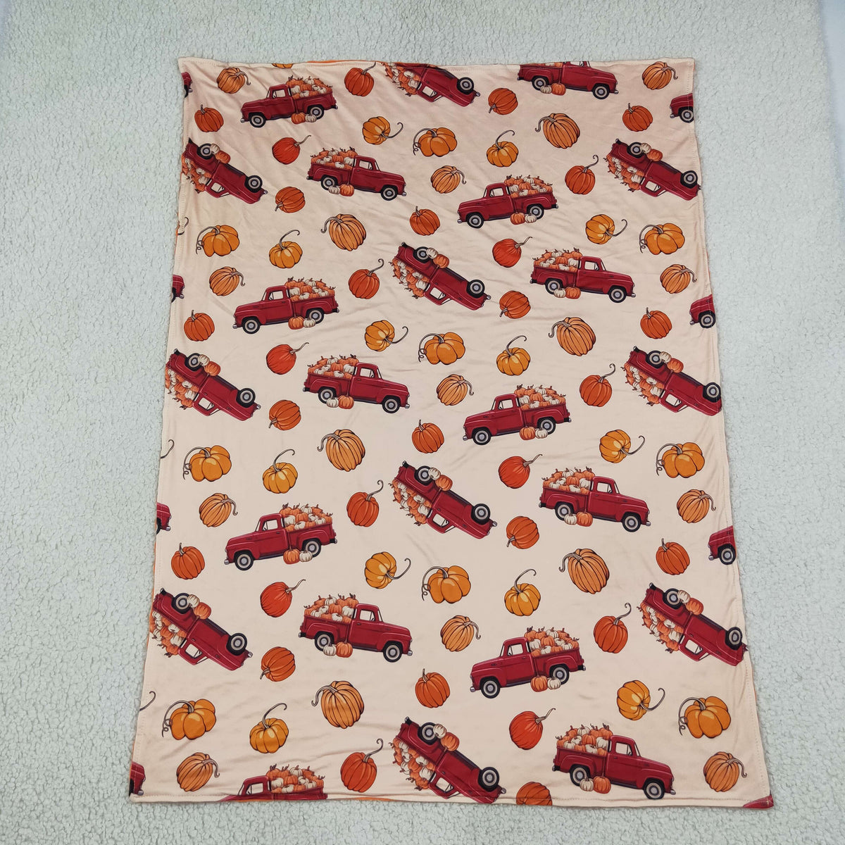 Sibling Baby Boys Pumpkins Cars Fall Pajamas Sets Zip Romper Pant Blanked