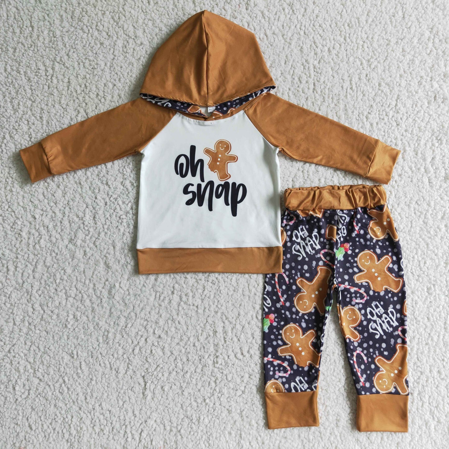Sibling Baby Boys Girls Santa Lights Hoodie Top Leggings Bell Bottom Pant Christmas Clothes Set