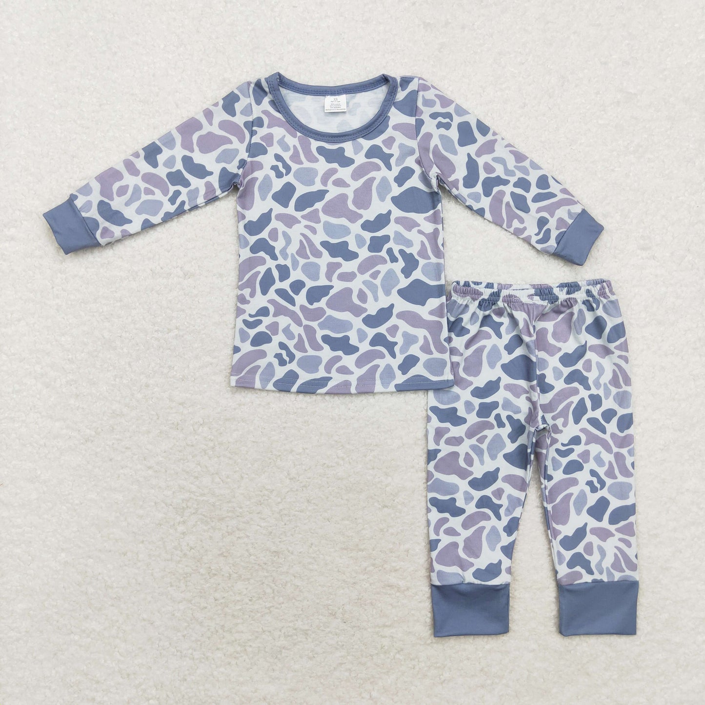 Sibling Baby Boys Camo Print Top Pants Western Bamboo Pajamas Clothes Sets
