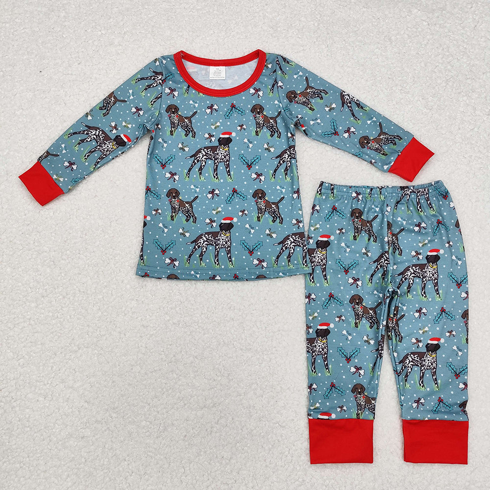 Sibling Baby Girls Santa Trees Gifts Top Pant Christmas Pajamas Clothes Sets