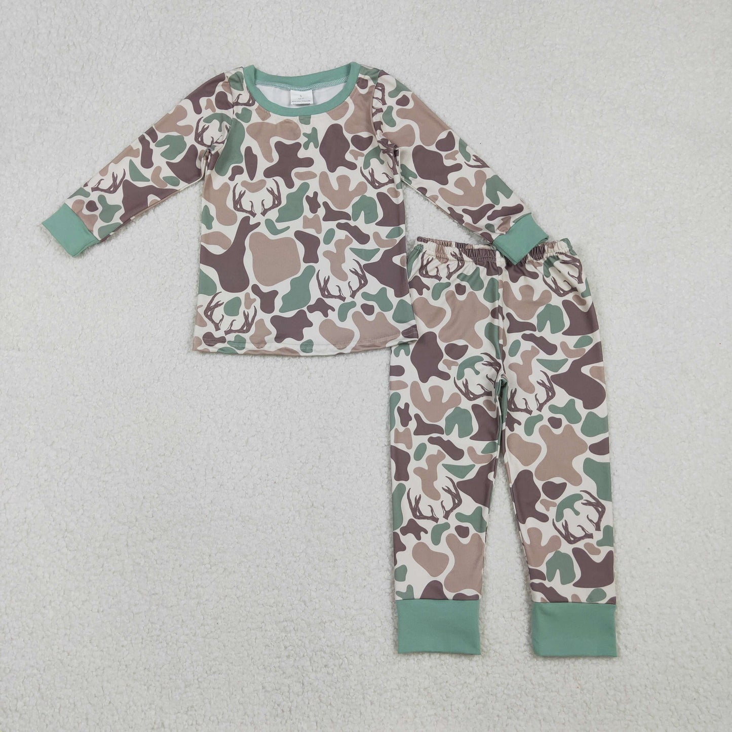 Sibling Baby Boys Southern Camo Ducks Dogs Deer Top Pants Hunting Pajamas Clothes Sets