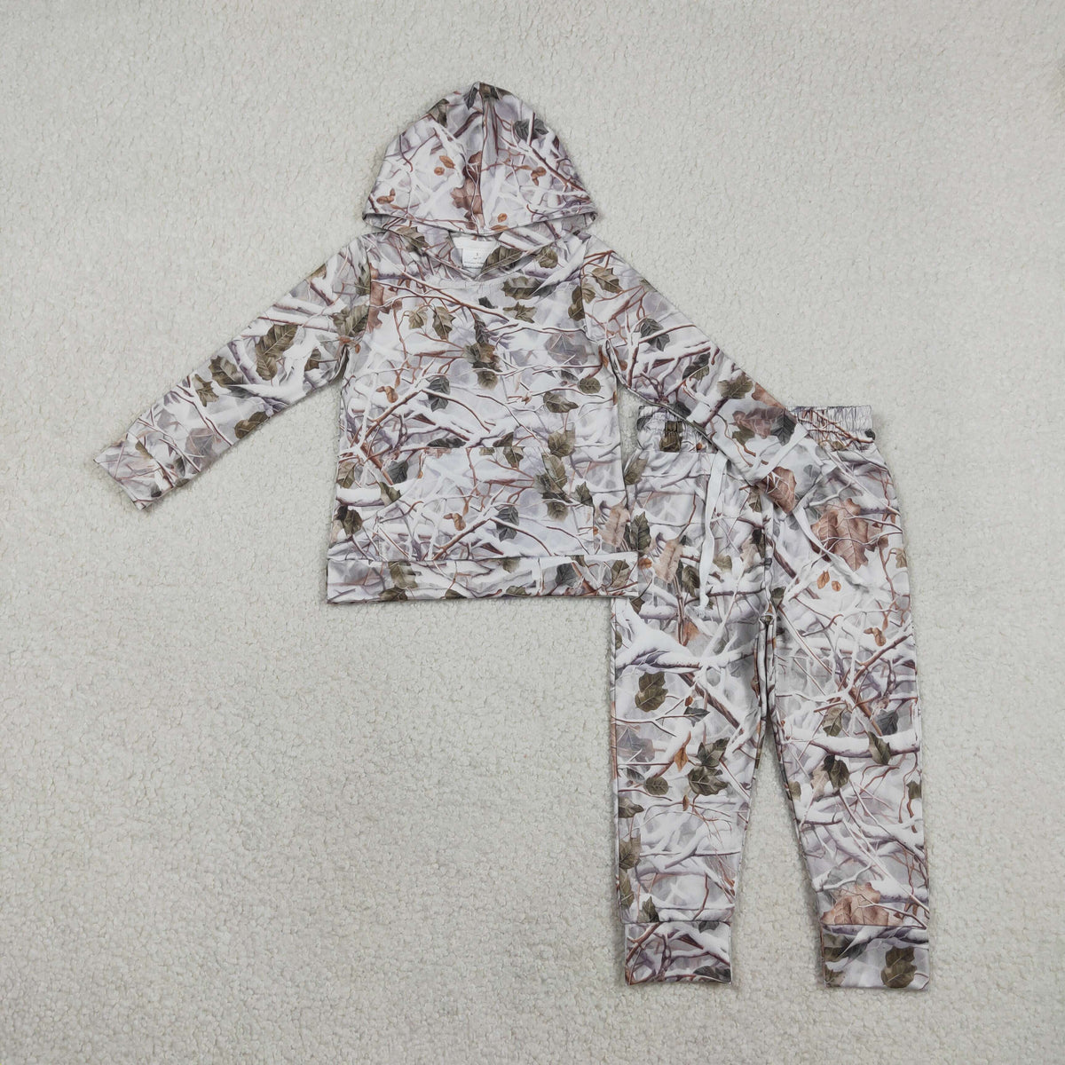 Sibling Baby Boys Western Southern Camo Cows Pocket Hoodie Joggers Clothes Sets