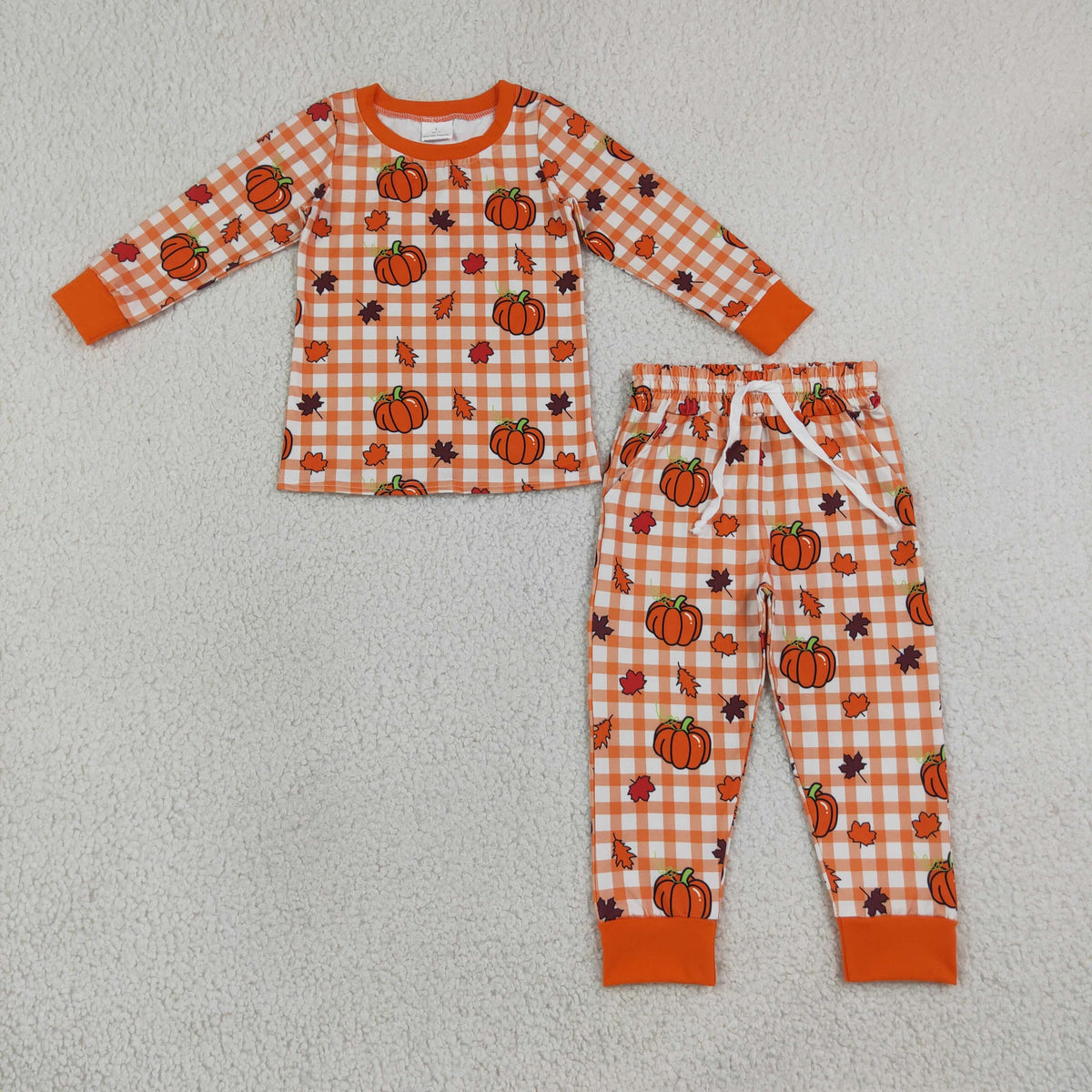 Sibling Baby Boys Pumpkins Leaves Fall Jogger Clothes Set Zip Pullover Rompers