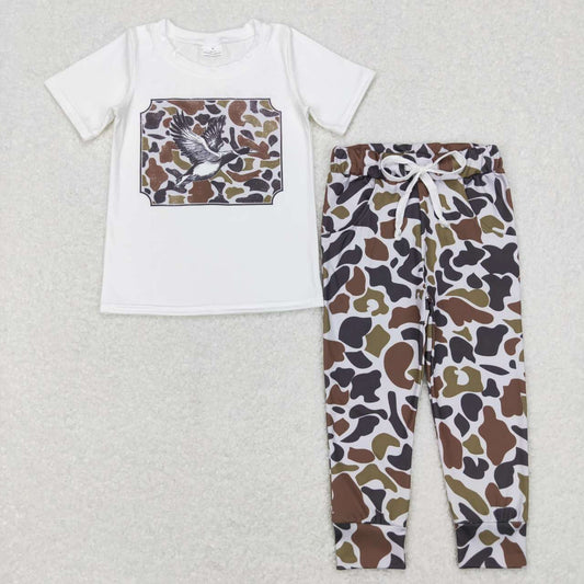 BSPO0199 boys brown mallard camouflage bottoms sets