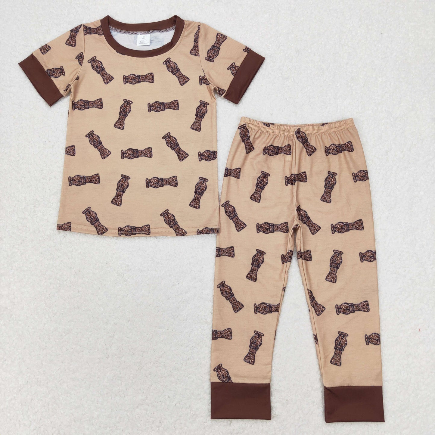 BSPO0444  3-6M to 7-8T Bamboo toddler boy clothes duck call boys pajamas outfits