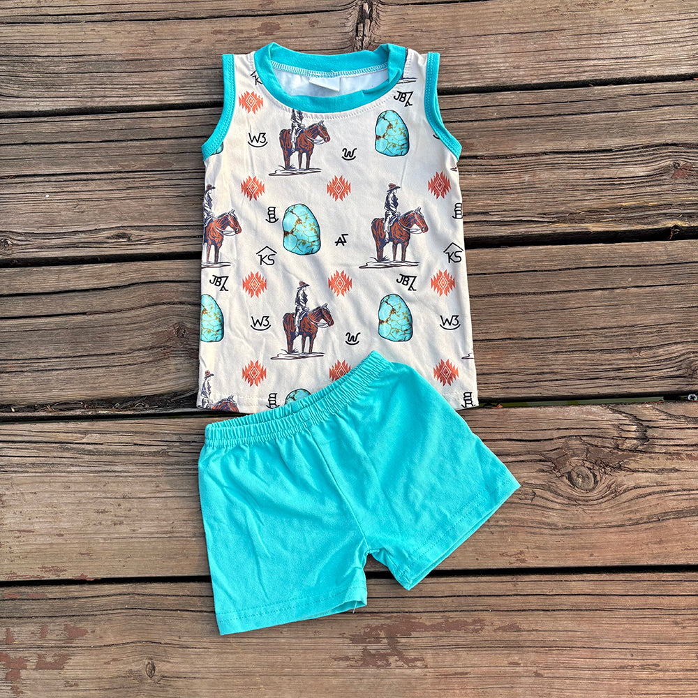 herdsman boys tank tops+shorts sets BSSO0208