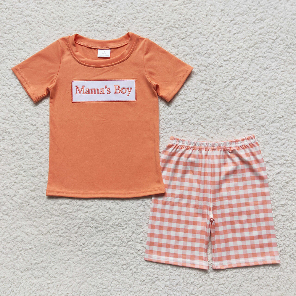 Sibling Baby Girls Mommy's Girl Orange Floral Rompers Clothes Sets