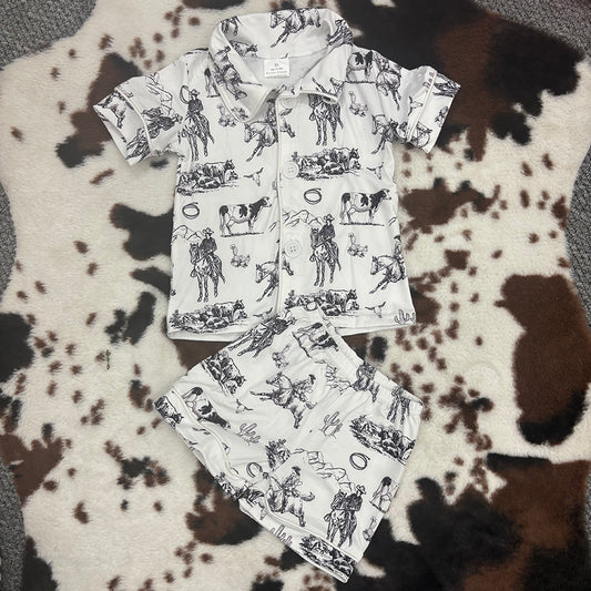 cowboys shorts pajamas sets BSSO0275