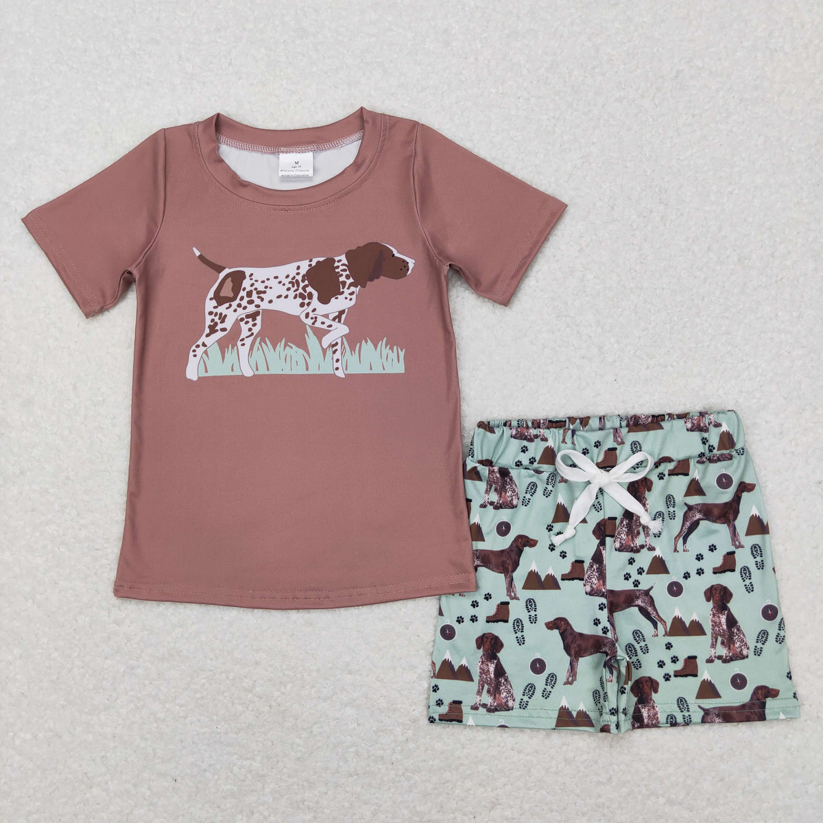 Sibling Baby Boys Short Sleeve Southern Camo Ducks Top Pockets Short Hunting Clothes Sets