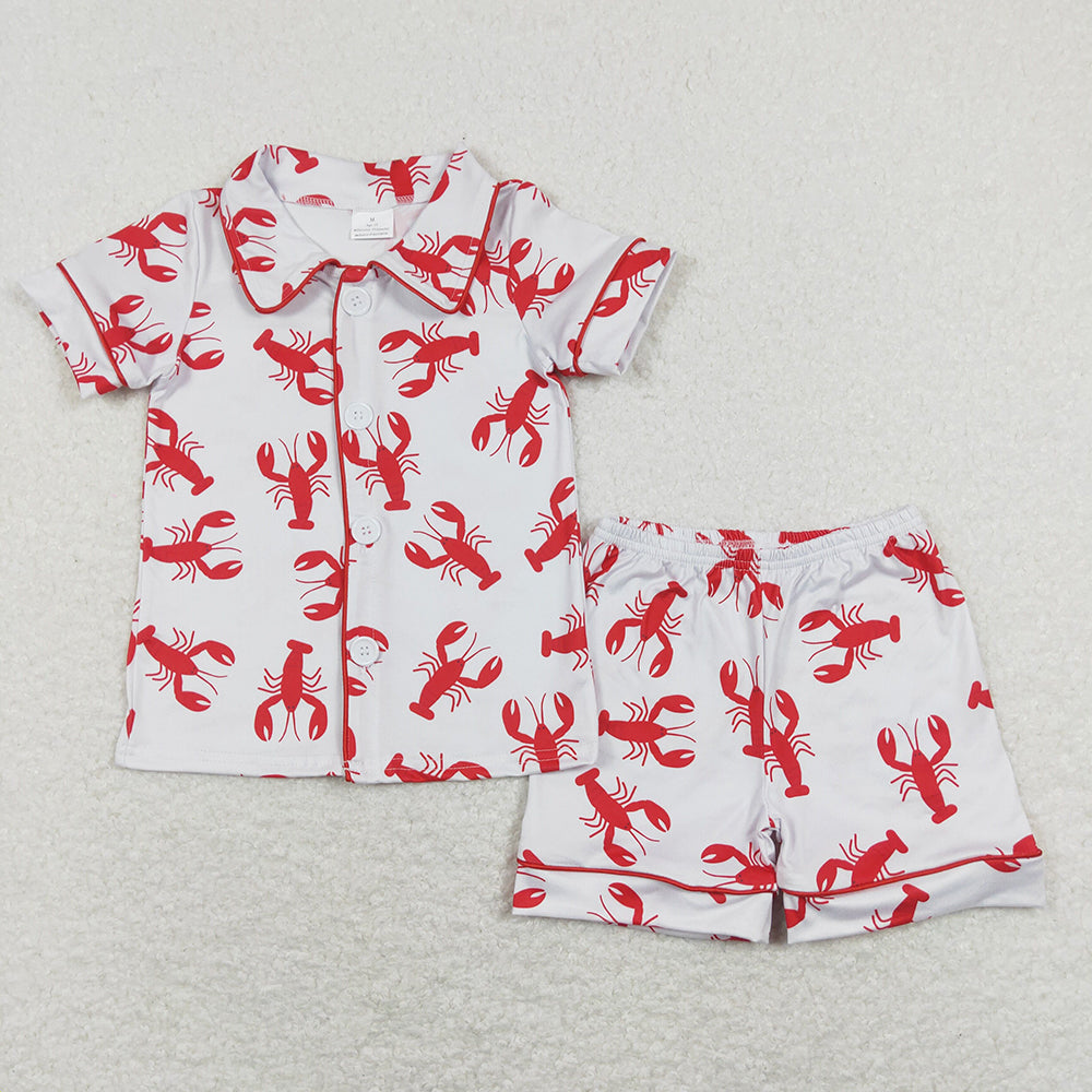 BSSO0390 baby boy clothes crayfish outfit