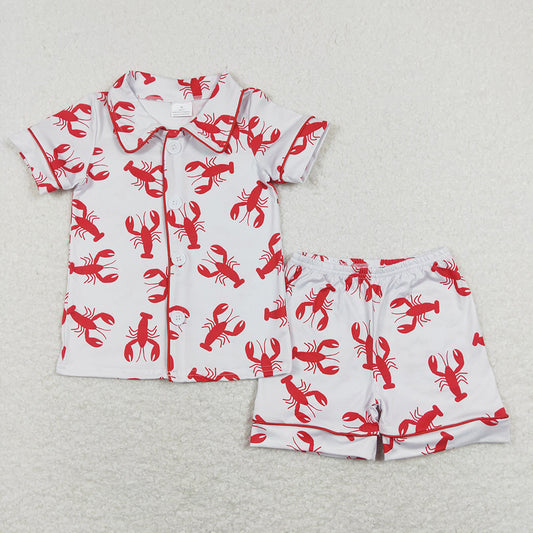 BSSO0390 baby boy clothes crayfish outfit