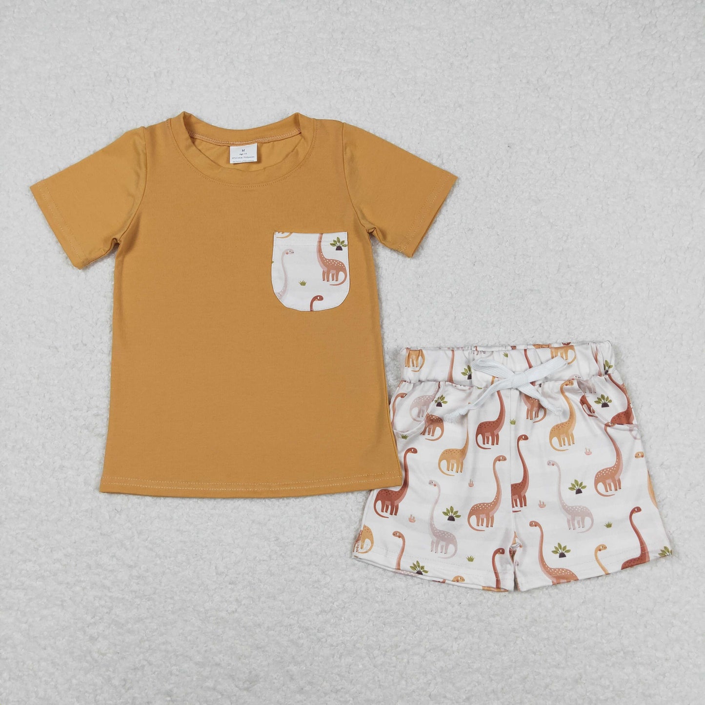 Sibling Baby Boys Short Sleeve Dogs Ducks Fishing Pocket Top Shorts Hunting Clothes Sets